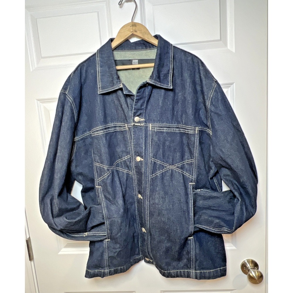 VTG Marithe Francois Girbaud Denim Jacket Men XXL Dark Wash  Y2K HipHop Mexico